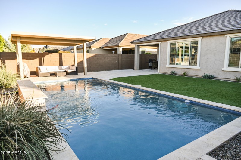 Rear Yard, Pool, and Ramada