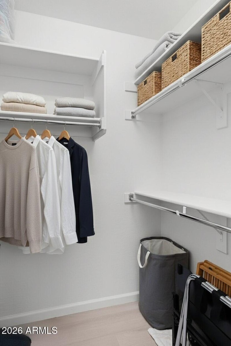Casita walk-in closet
