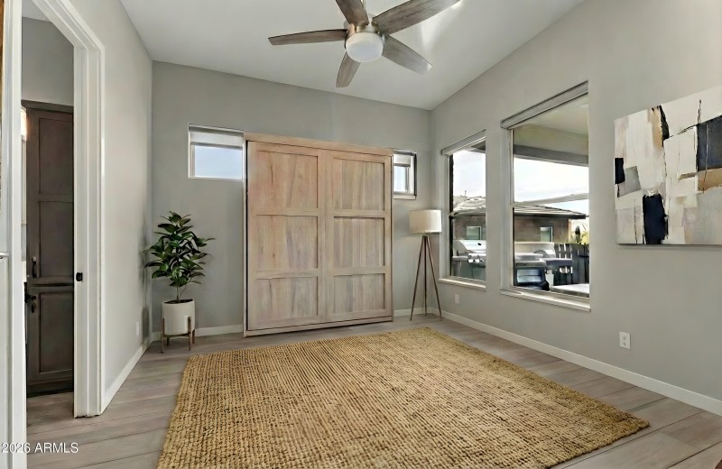 guest bedroom with murphy bed
