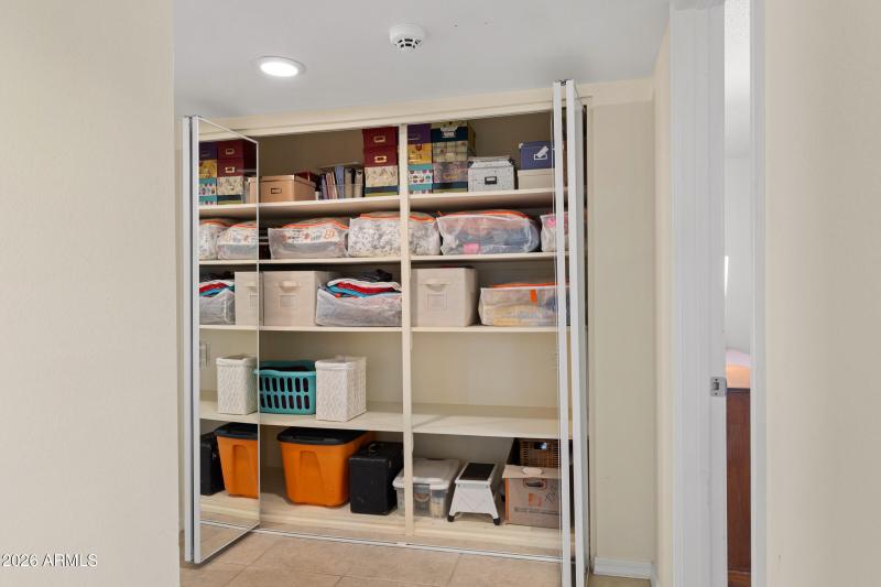 Lots of Storage in Hallway Closet!