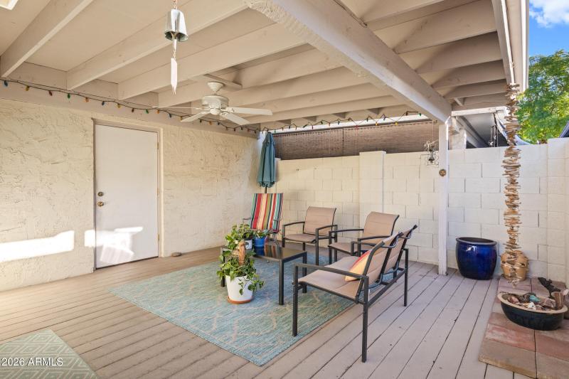 Private Covered Patio