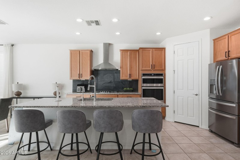 Modern kitchen with striking updates