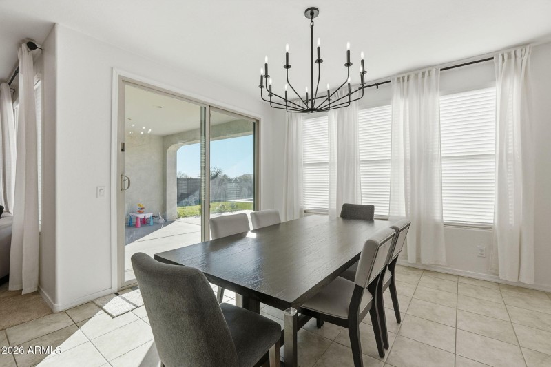 Dining off Kitchen w/ 8" sliding door