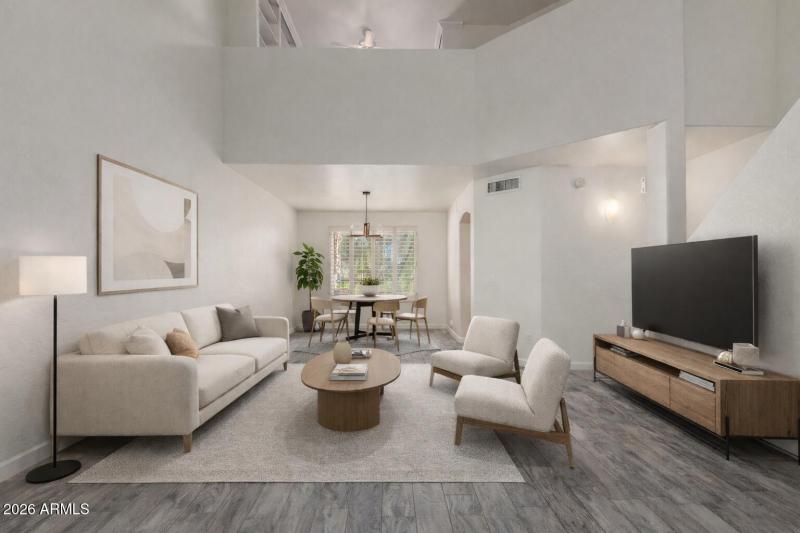 Modern Open-concept Living and Dining