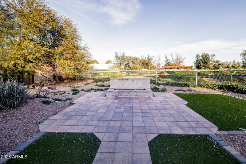 Backyard with Firepit