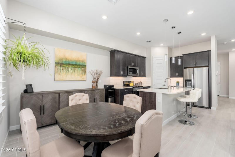 Muliple dining areas