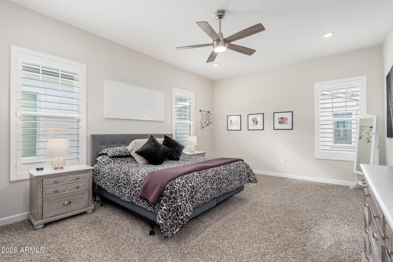 Primary suite with ample space