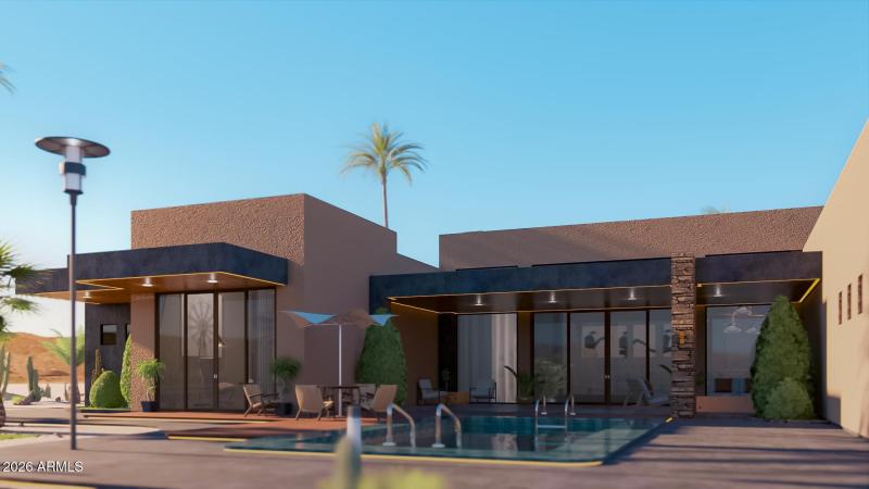 Soaring Eagle Exterior Rendering Pool