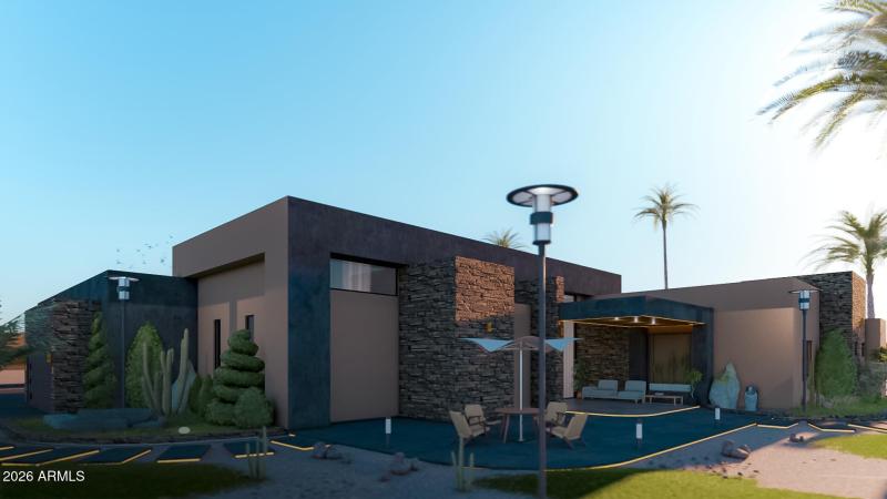 Soaring Eagle Exterior Rendering Patio