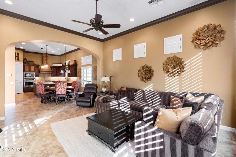 Secondary Living Room & Kitchen