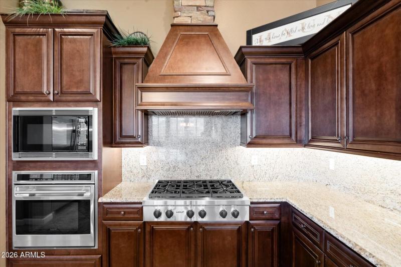 Custom Stonework on Range Hood