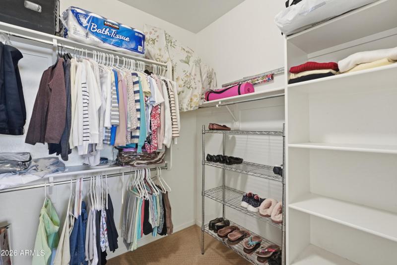 Primary walk-in closet