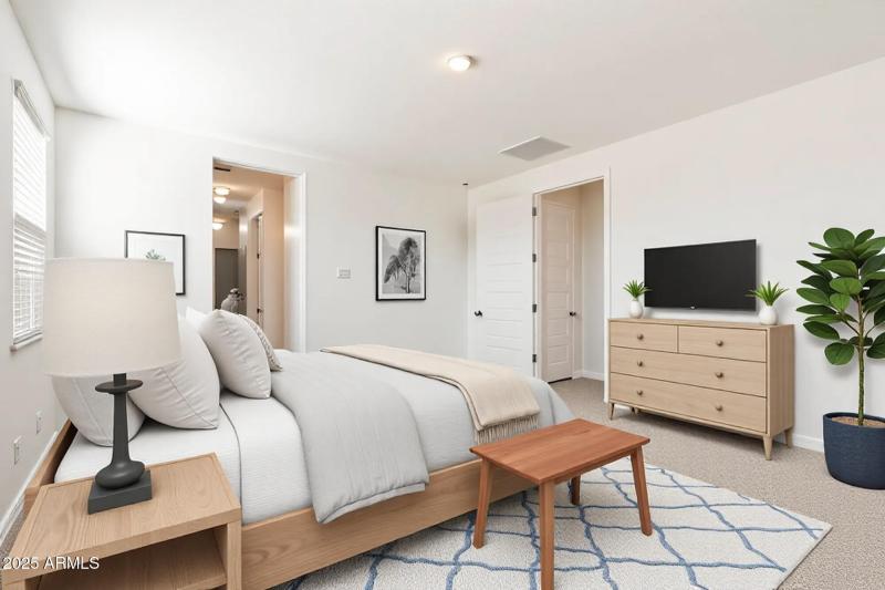 Primary room virtually staged