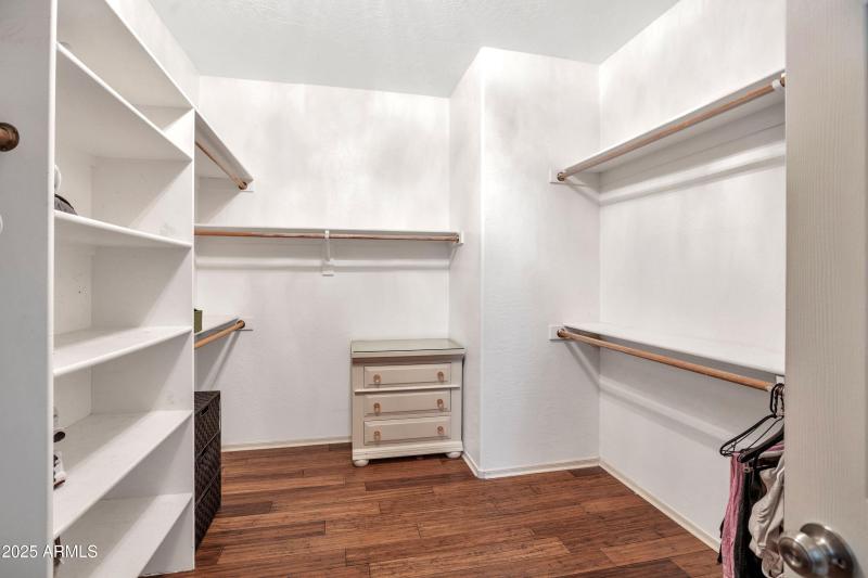 Master walk in closet