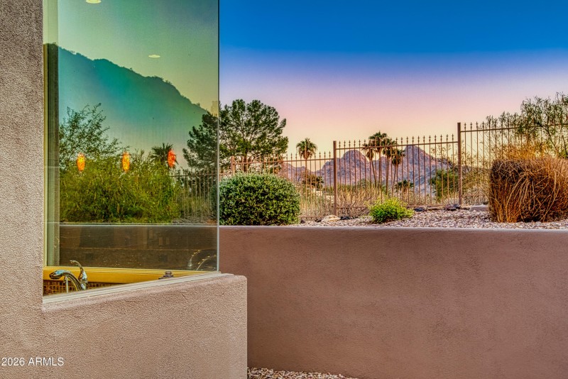 Exterior Kitchen View of Mountain