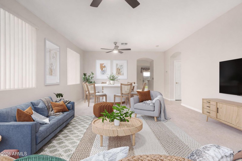 STAGED Formal Living Room