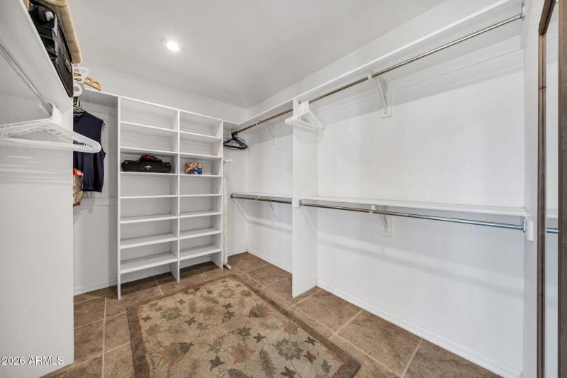 Primary walk-in closet