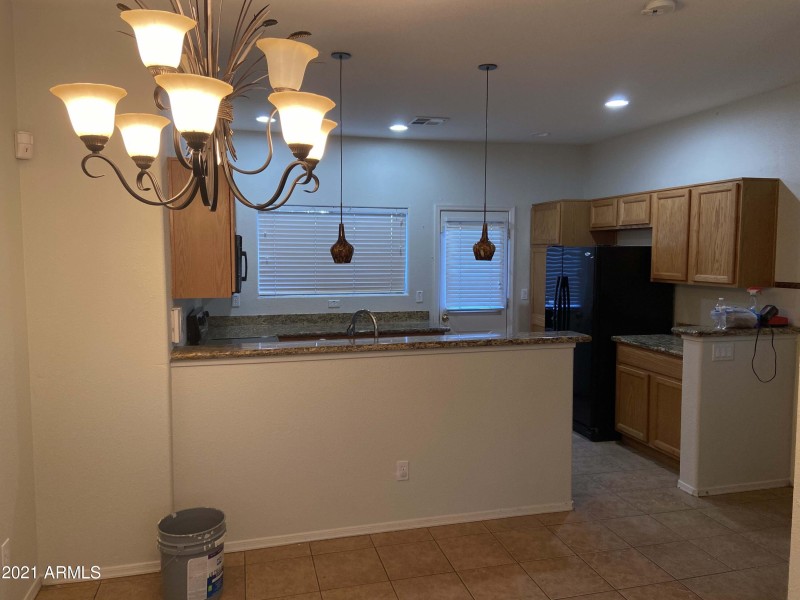 DINING AREA AND KITCHEN