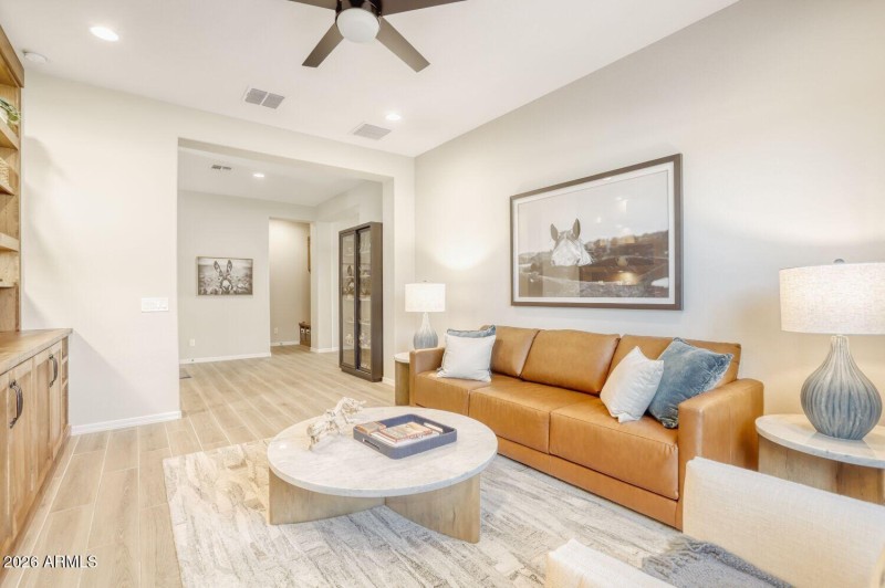 Den with Custom Built-ins