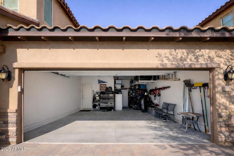 2.5 Car Garage and Storage Above