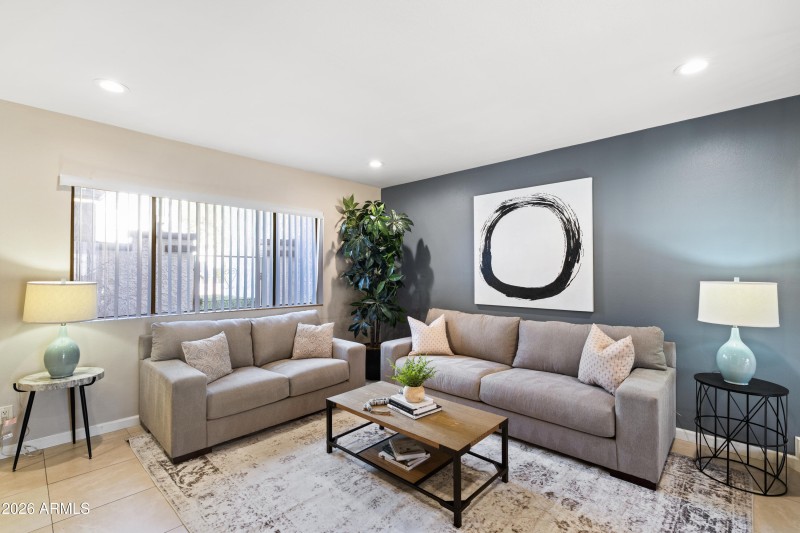 Intimate & spacious living area