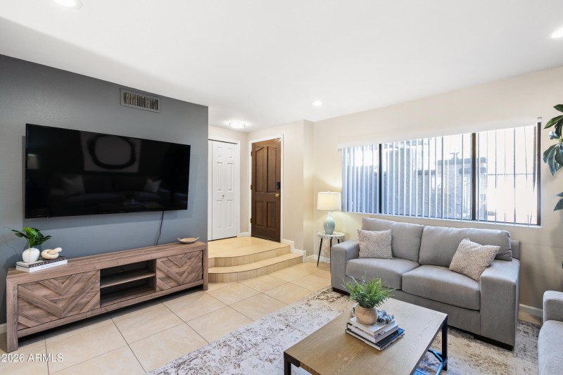 front entry with gated courtyard