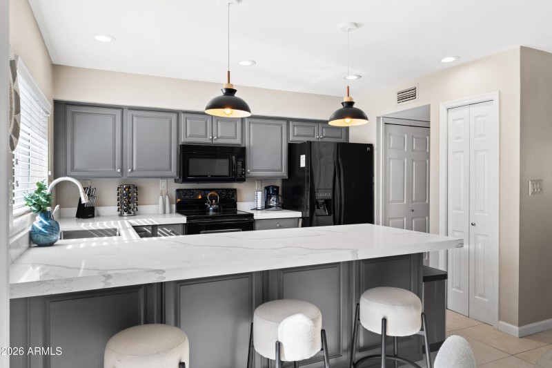 Kitchen with plenty of storage