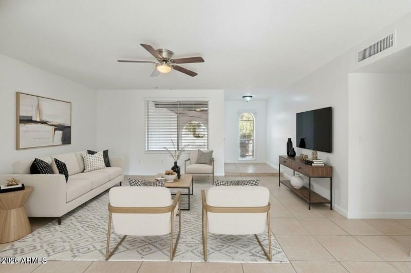 Family Room - Digitally Staged