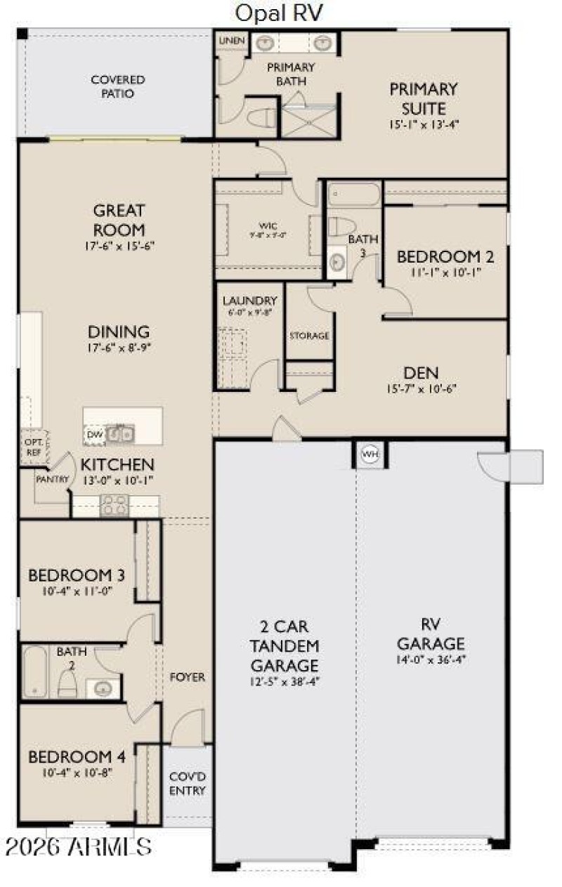 Opal RV - Right Garage - Center Slider