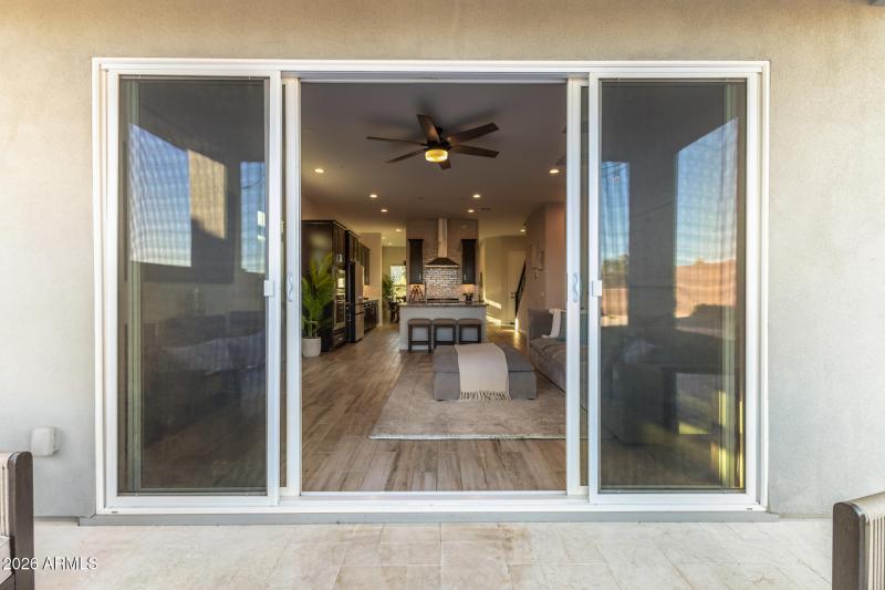 23.5 Patio door into family room center