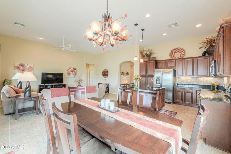 Dining to kitchen & GR