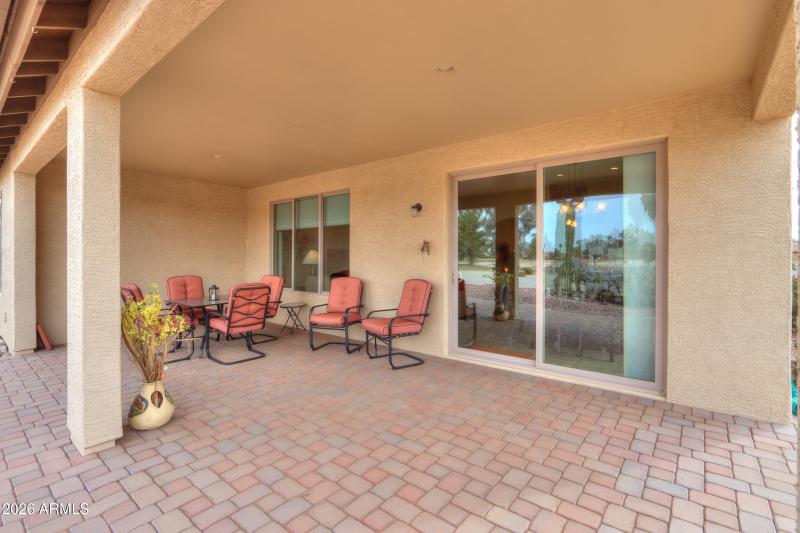 Extended paver patio