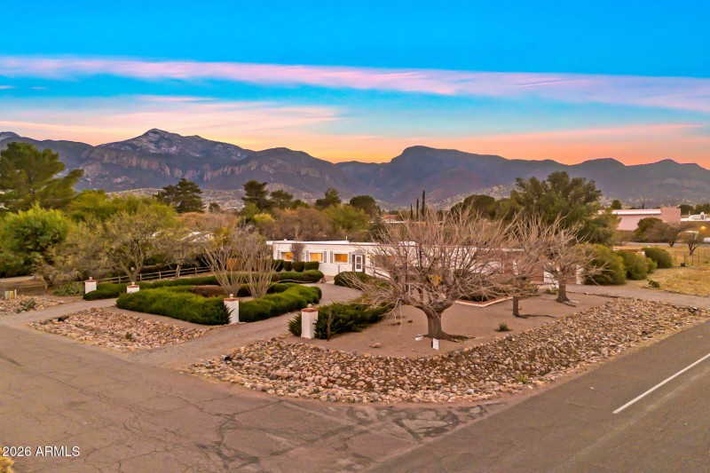 Aerial view front of house