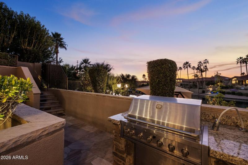 Built-in BBQ at Twilight