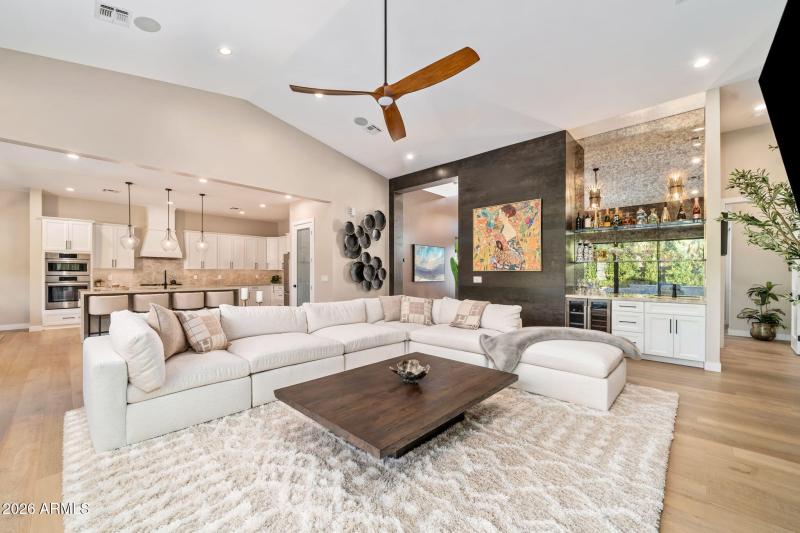 Custom Antique Mirror Bar