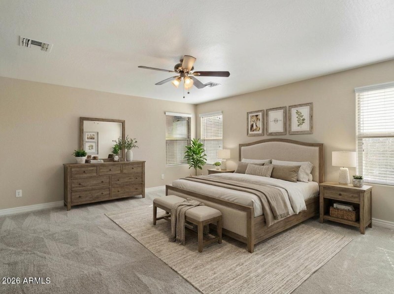 Primary Bedroom-virtually staged