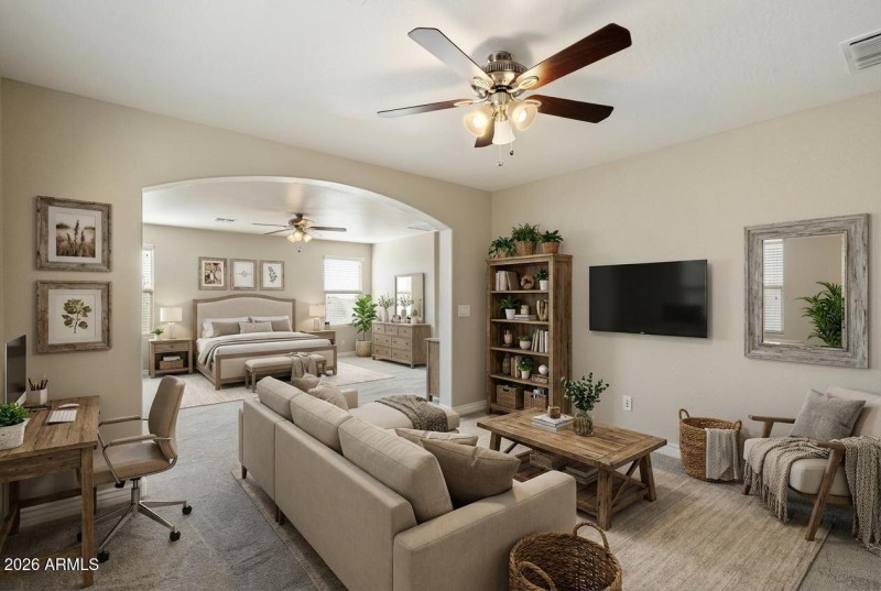 Primary Bedroom & sitting room - virtual