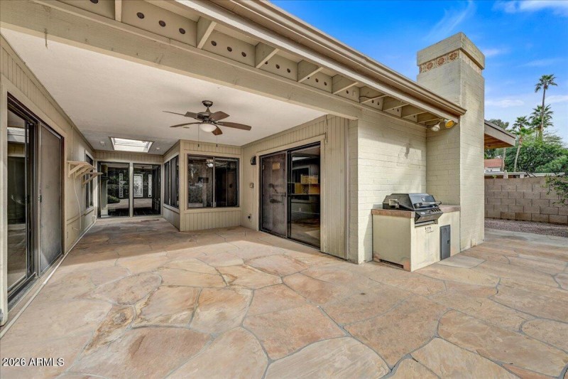 Patio with Built-In BBQ