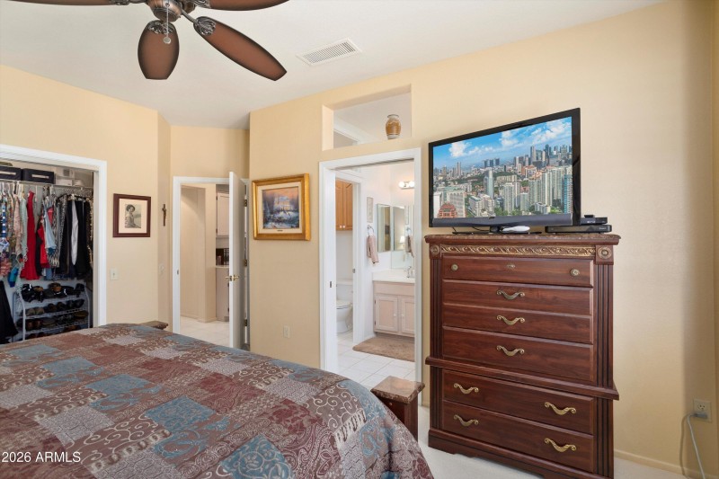 Primary Bedroom to the Bathroom