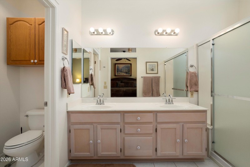 Primary Bathroom with Dual Sinks