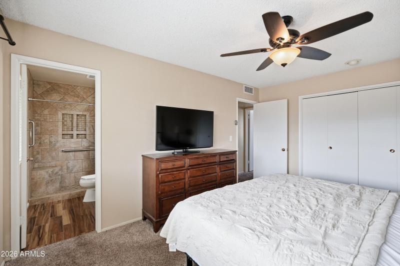 Master Bedroom view of Master Bath