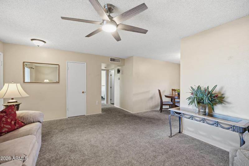 Living Room View toward Bedrooms