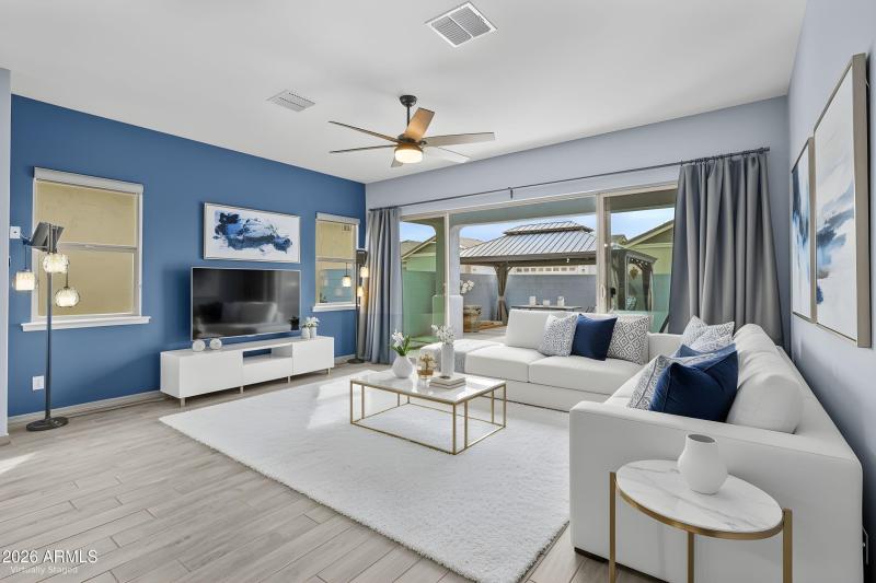 Staged Entry Living Room