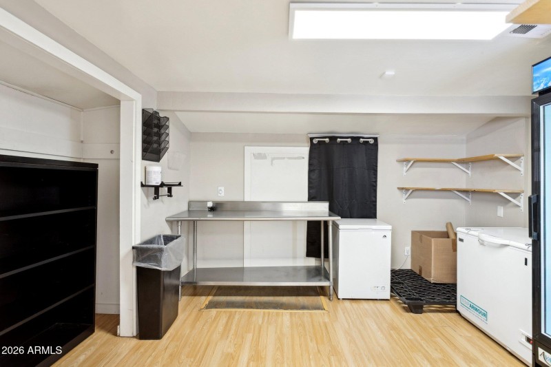 Storage area off locked office