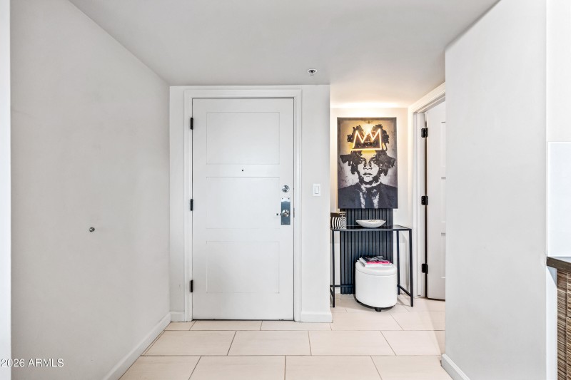 Front door from kitchen