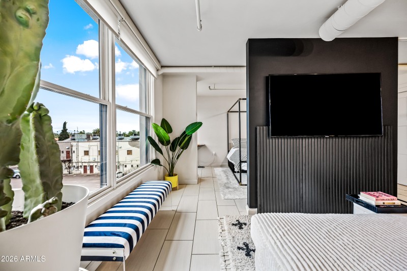 Huge windows to take in the views