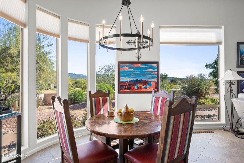 Bright and light breakfast nook