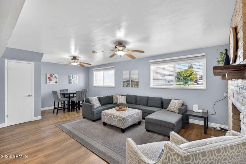 Downstairs flex space