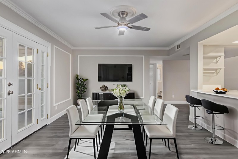 Virtually Staged Dining Room