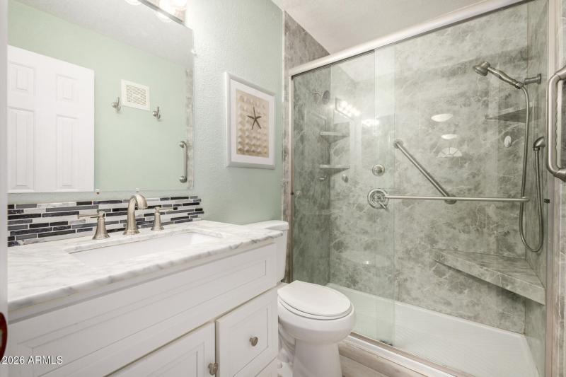 Updated Bathroom with Walk-In Shower